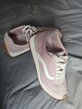 Blowfish Pink and White Lace-Up Sneakers